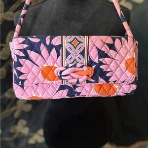 Vera Bradley Floral Pink and Orange Quilted Women's Bag